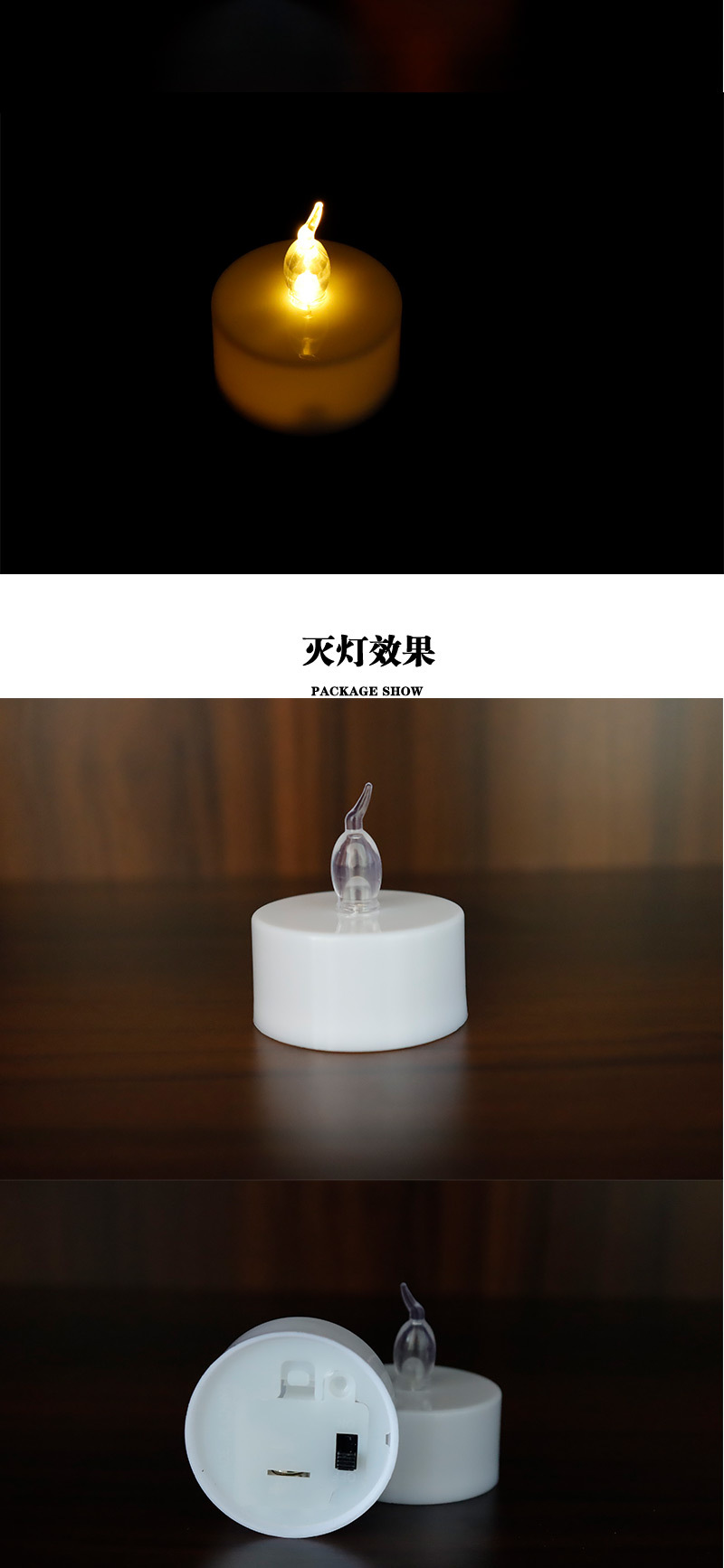 CR2032 Remote-controlled tea Wax led electronic Candle Lamp for confession, celebration, church, home, wedding and birthday atmosphere decoration pic 5