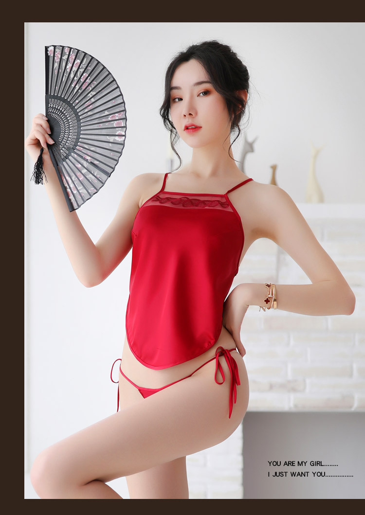 情趣内衣女刺绣绑带式古典民国性感睡衣火辣诱惑分体肚兜详情11