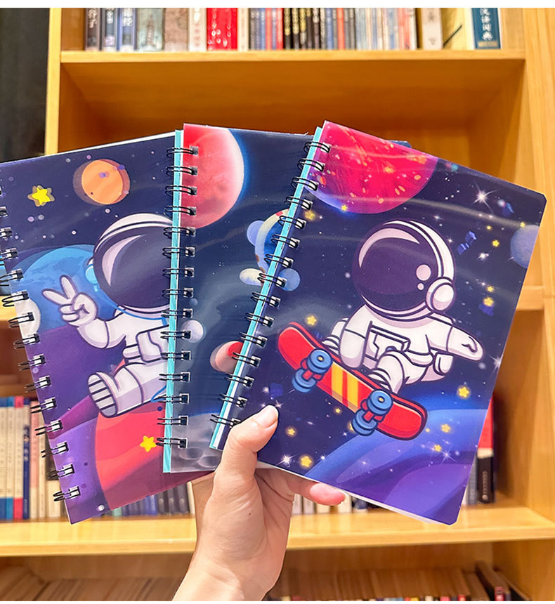 跨境3D变幻线圈本可爱卡通立体光栅本学生口袋便携本办公记事本详情6