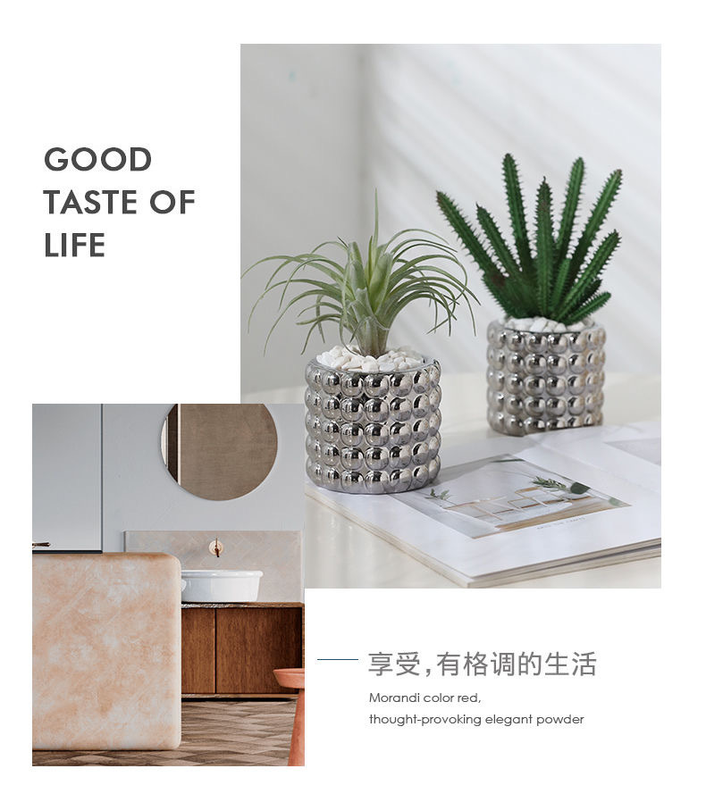 北欧轻奢塑料仿真盆栽 假绿植植物盆栽装饰 假盆栽艺术植物盆景 室内外绿化装饰品详情7