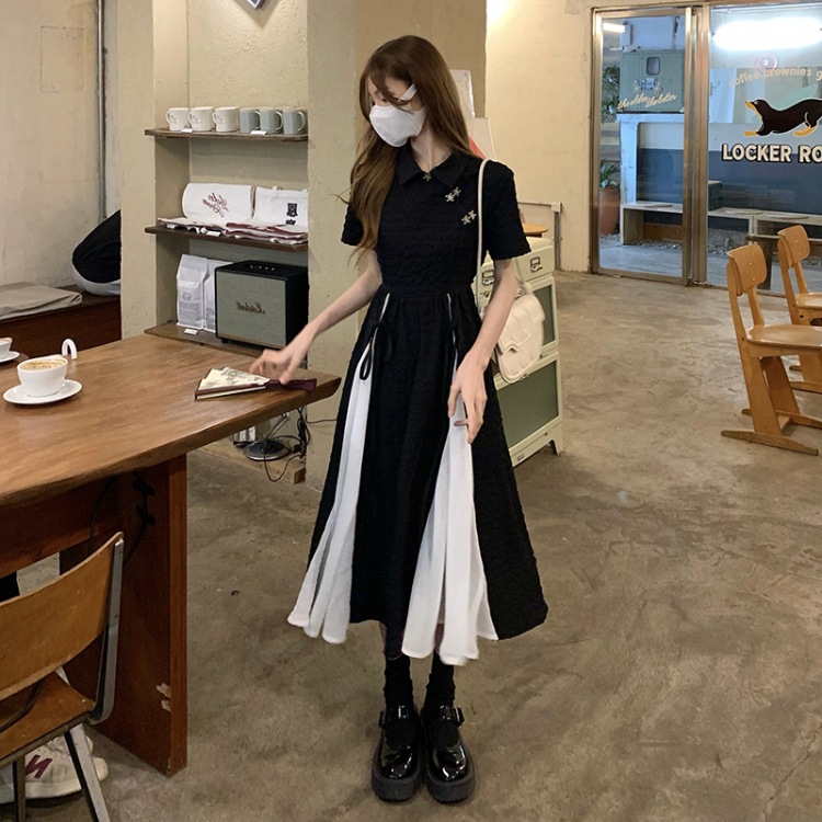 中式改良旗袍连衣裙女夏天2022新款设计感收腰短袖中长款裙子女装详情21