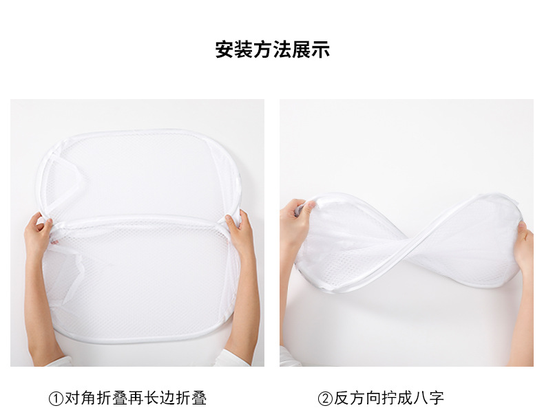 脏衣篮可折叠脏衣服收纳筐大号脏衣篓ins网格洗衣篮脏衣筐衣篓详情13