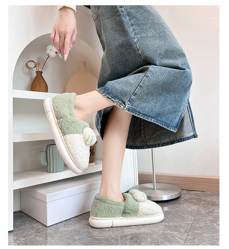 新款拖鞋儿童棉鞋冬季软底防滑家居宝宝男童女童保暖毛绒鞋子详情14