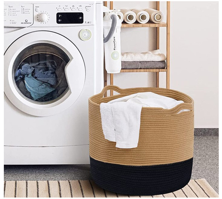 Cotton rope storage baskets, household items, cotton thread storage buckets, toys, sundries, dirty clothes storage baskets, multi-specification storage baskets pic 10