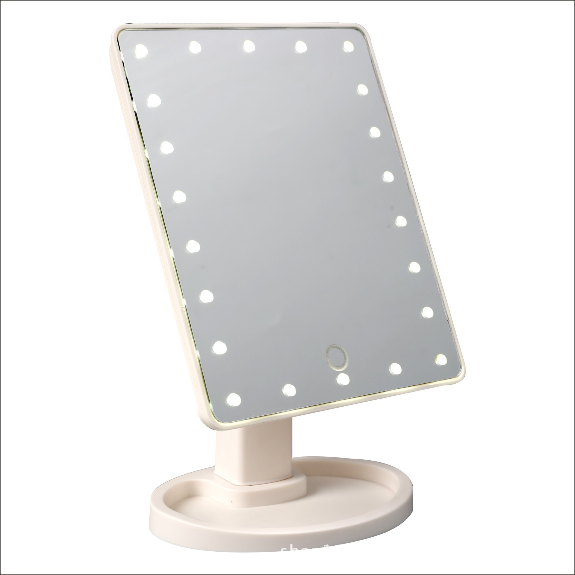 360-degree rotating dressing mirror, LED storage, makeup mirror, touch sensor, 16 lights, 22 lights, makeup mirror table style pic 4