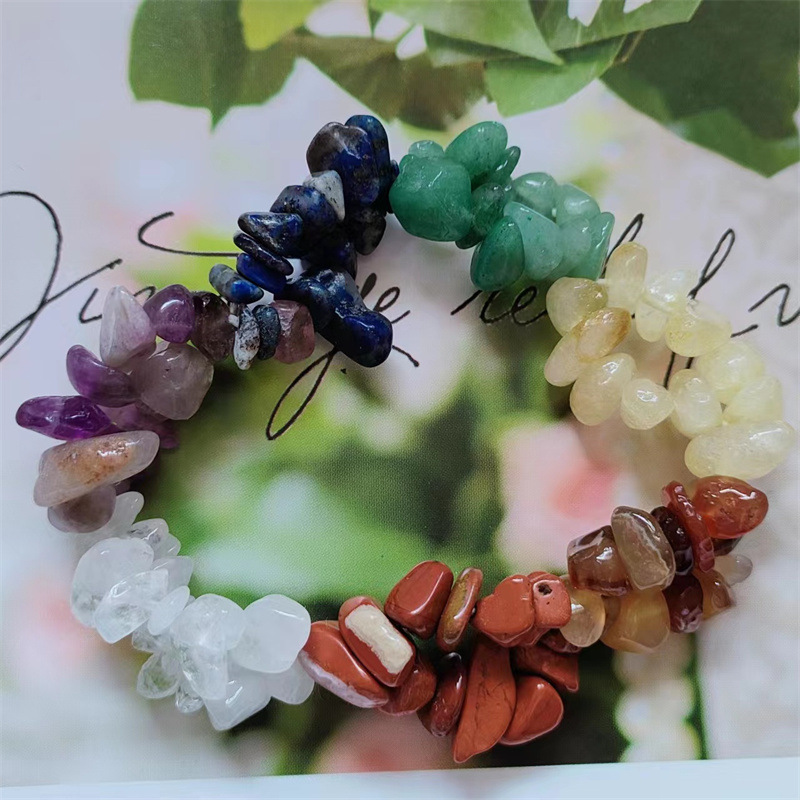 天然石圆珠 杂石野石散珠DIY饰品配件手串手工串珠材料半成品现货详情44