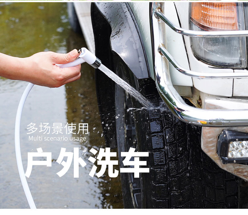 Outdoor bathing wonder, construction site dormitory camping simple shower wonder, LCD screen new generation outdoor electric shower pic 10