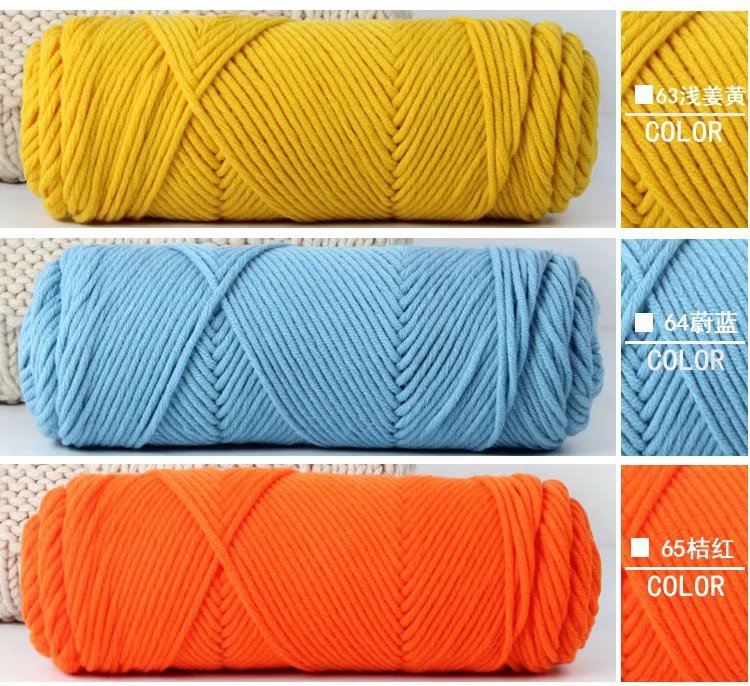 8股情人棉粗毛线围巾线帽子线80色俄罗斯戳戳绣用线厂家毛线批发详情29