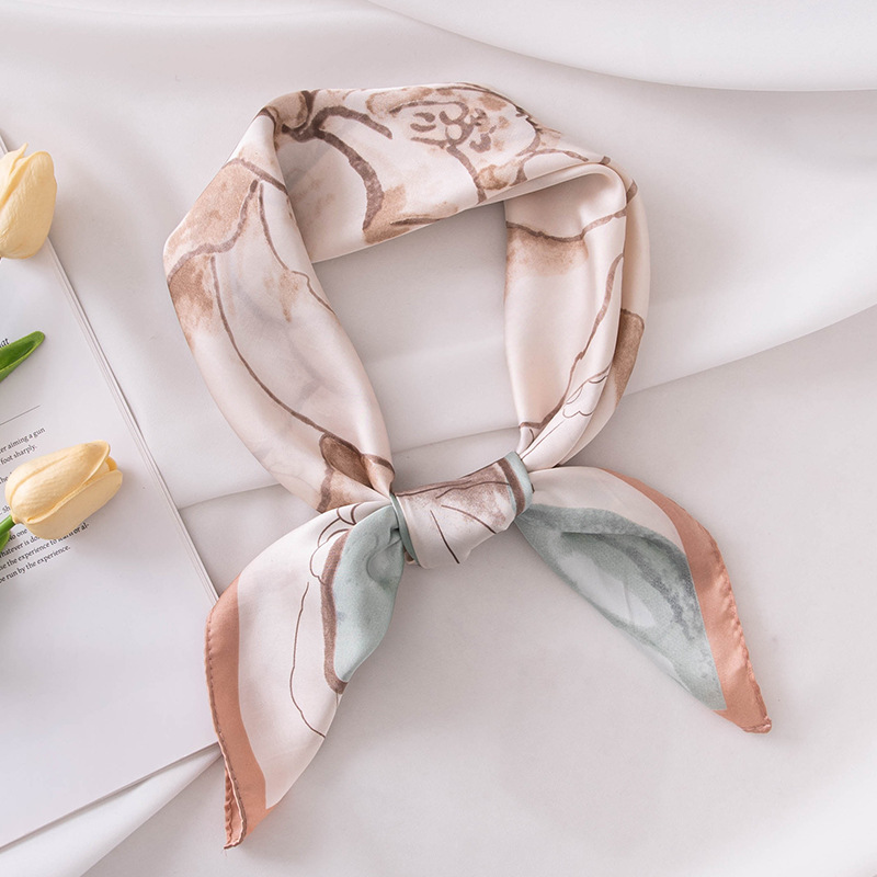 Cross-border cotton and linen scarf with a high-end feel, solid color for spring and summer, Japanese and Korean atmosphere, sun-protective shawl, simple long silk scarf pic 3
