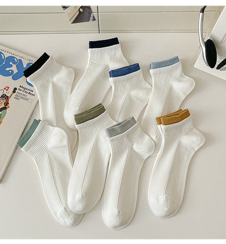 袜子地摊一件代发船袜男春夏薄款短袜 男袜运动透气棉袜 袜子批发一件代发详情22