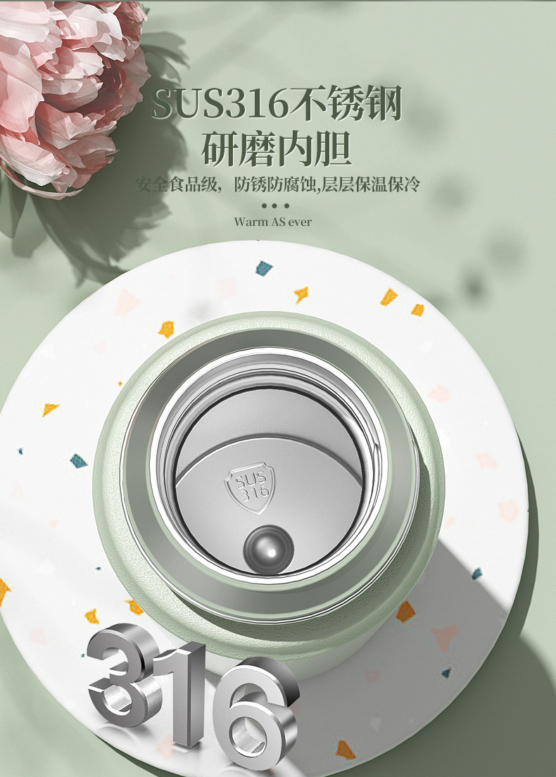 316 stainless steel insulated cup, tea and water separation, large-capacity student water cup, high appearance level, tea brewing cup, gift engraving pic 12