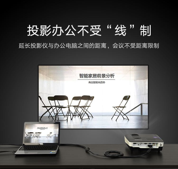 VGA3+2电脑显示器视频线超清信号线1080P VGA线 +2 VGA数据线 视频线 VGA线缆 电脑UL工程线详情2