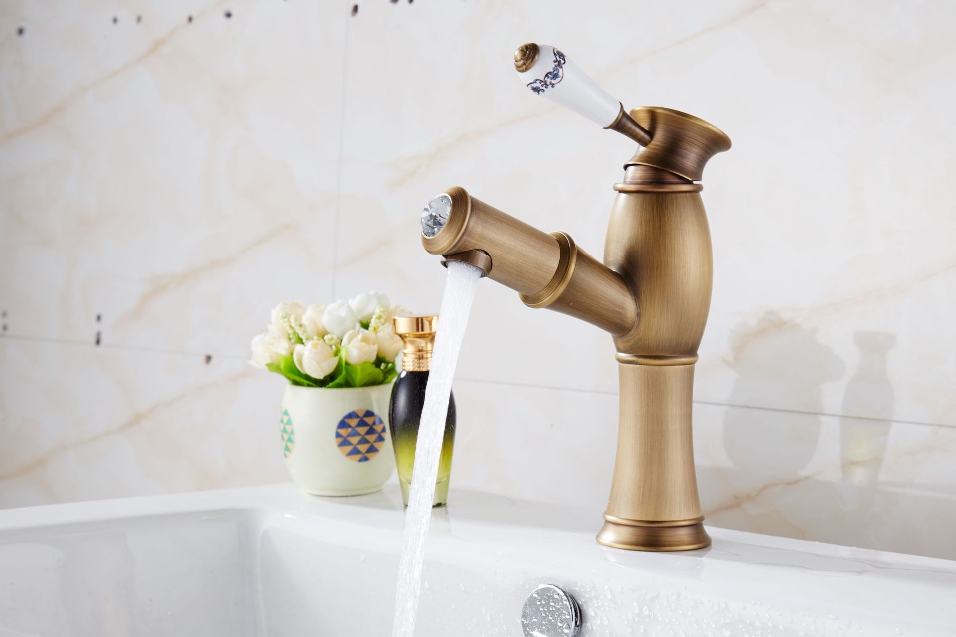 Foreign trade copper telescopic universal faucet spring faucet extender pressure-increasing rotating anti-splash faucet pic 32