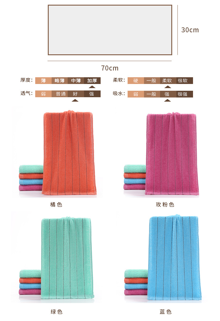 Pure cotton towel manufacturer, thickened absorbent gift advertisement, embroidered logo, household towel, all-cotton wholesale towel, face towel pic 41
