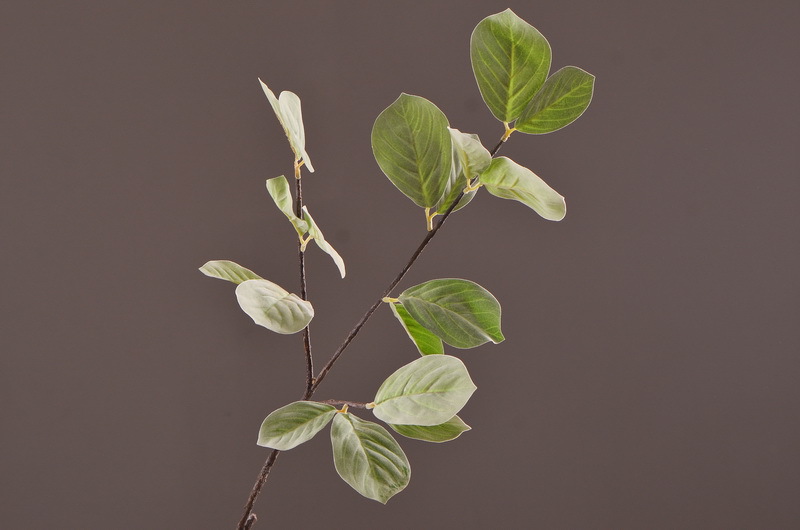 Factory direct sales of artificial leaves, wholesale of flocking artificial paulownia leaves, flower arrangement leaf materials, photography props, artificial green plants pic 4