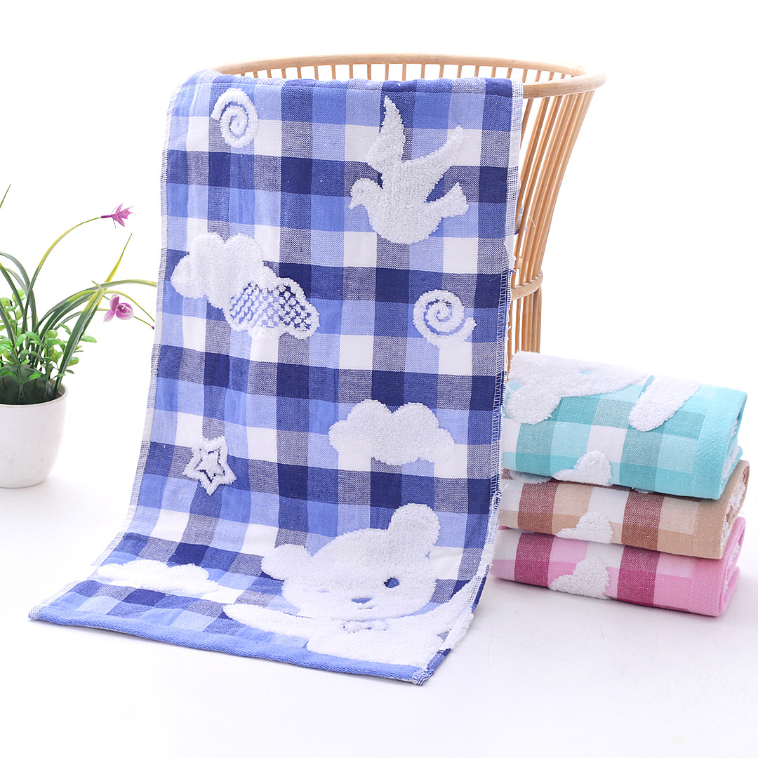 Striped towel manufacturer wholesale pure cotton absorbent plain jacquard soft face towel, daily gift embroidered logo pic 47