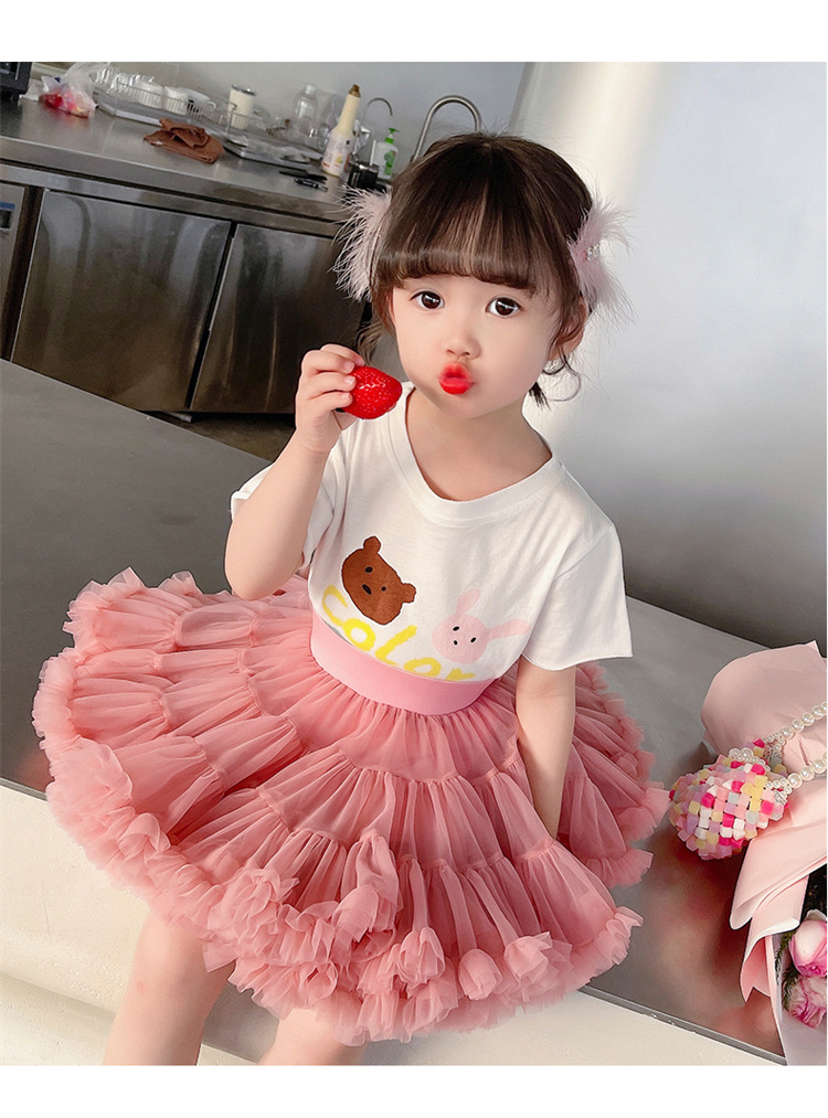 2024新款tutu裙半身裙儿童蓬蓬裙凸凸裙二代加蓬款女孩蛋糕裙子详情27