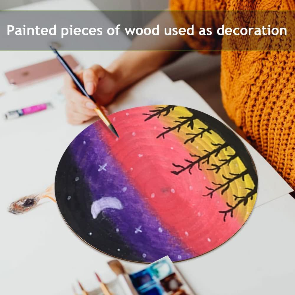 30cm打孔圆形门牌挂牌木制空白圆木片工艺品DIY木质圣诞节日装饰详情23