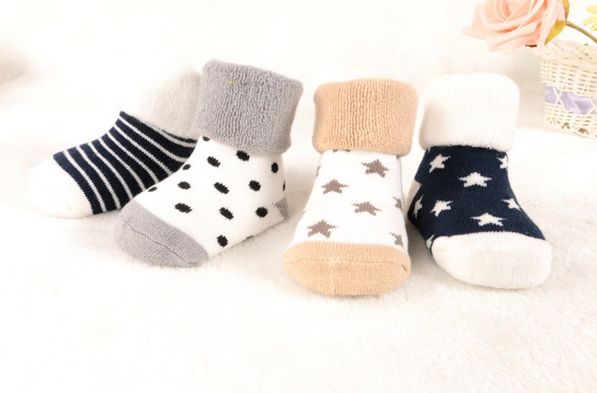  秋冬纯棉宝宝袜子 松口加厚毛圈儿童袜子 全棉可爱婴儿袜子详情16