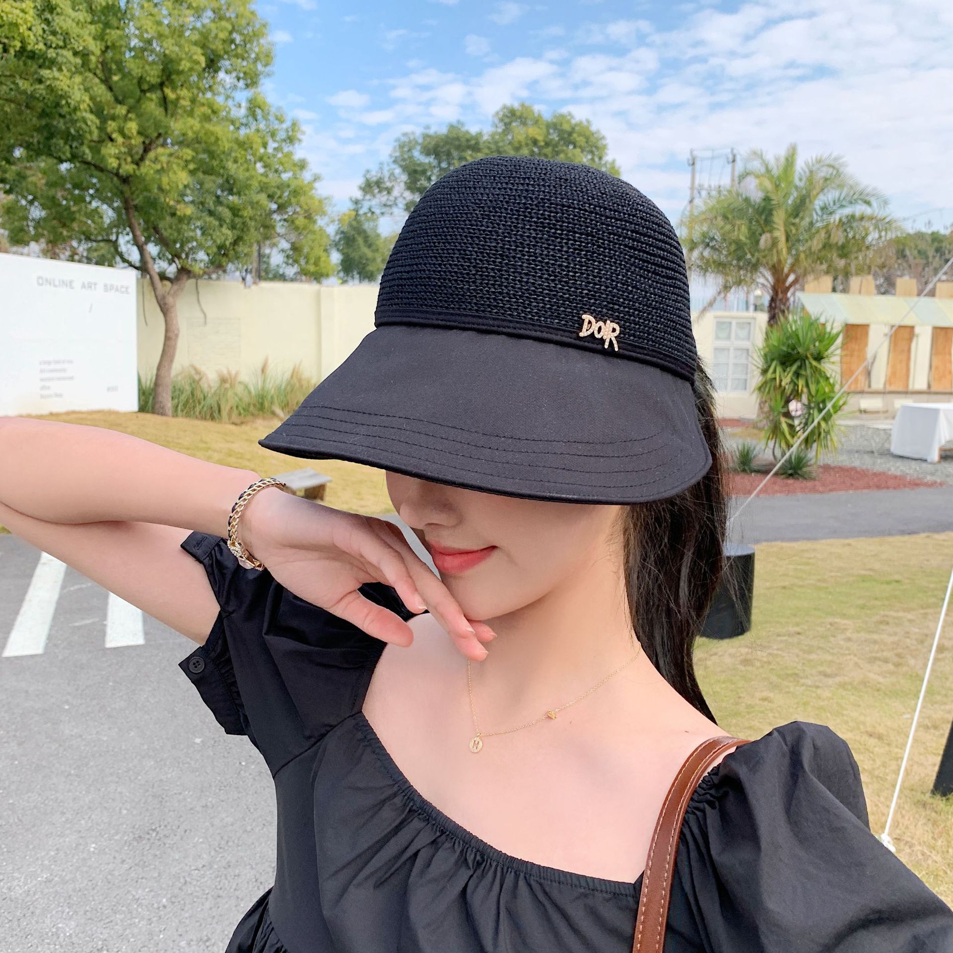 Summer new style hat with a wide brim, breathable and UV-resistant, outdoor sunshade and sun protection baseball cap pic 5