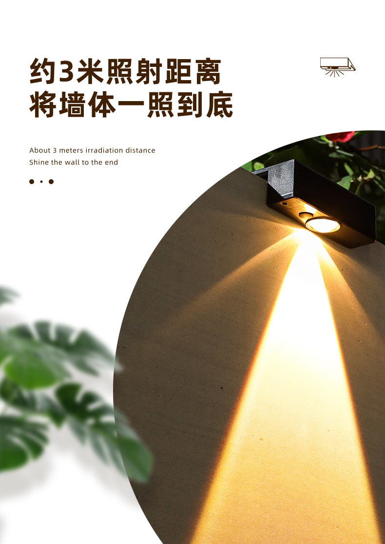 2023 new ultra-bright solar wall lamps, outdoor garden and yard decoration wall lamps, home courtyard atmosphere lamps pic 17