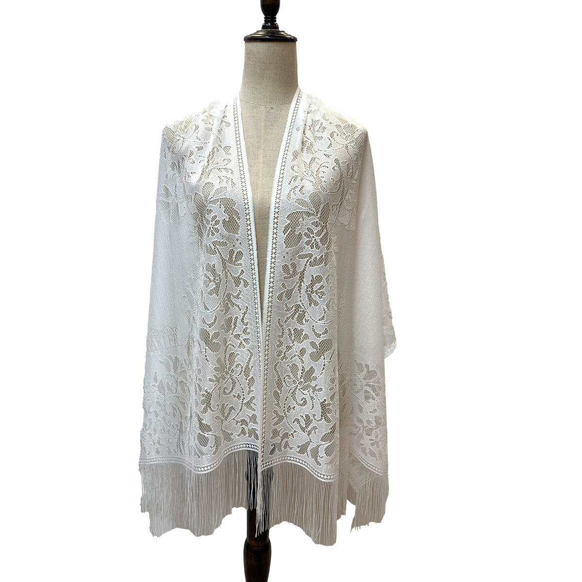 一件代发新款跨境时尚蕾丝婚纱礼服派对晚宴披肩 批发详情9