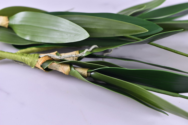 Factory direct sales of high-end artificial dendrobium, wholesale of artificial flowers with leaves, home decoration of Phalaenopsis and Lanjin artificial plants pic 16