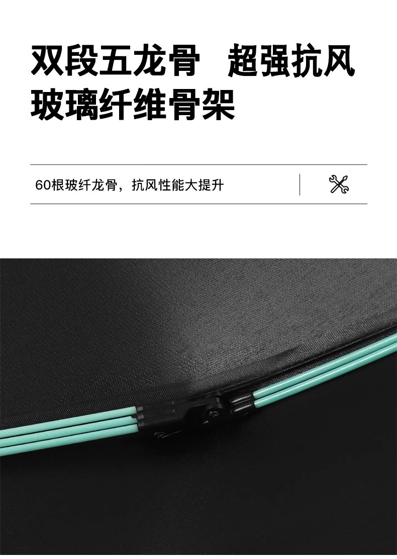 Customized all-weather folding automatic umbrellas, double large windproof umbrellas wholesale, black rubber sun protection and sunshade all-weather umbrellas pic 13