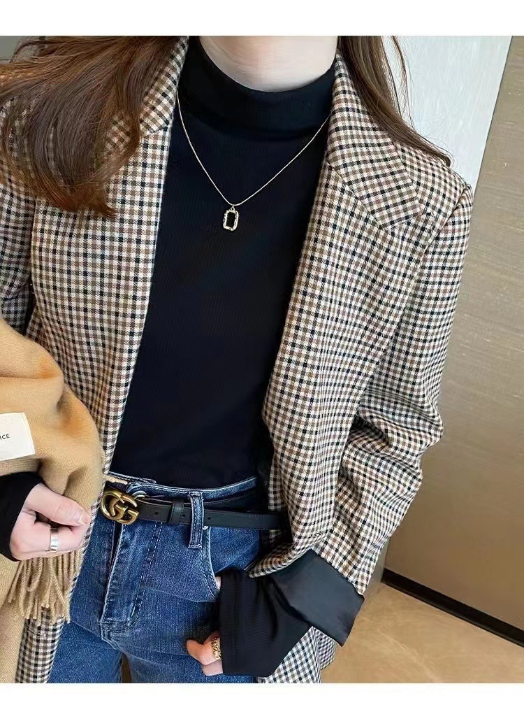 打底衫女加绒加厚双面半高领秋冬内搭女士保暖T恤修身上衣女详情13