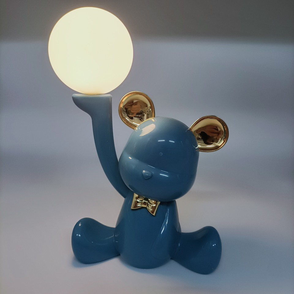 2024 New cute and fun cartoon bear night light, two-level desktop, adorable ambient light, room desktop creative gift pic 2