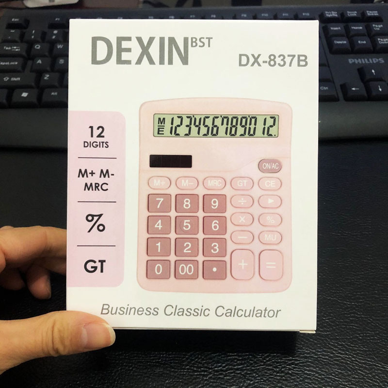 Solar calculator, high appearance level, color dual power supply, student computer, office use, financial accounting special wholesale pic 18