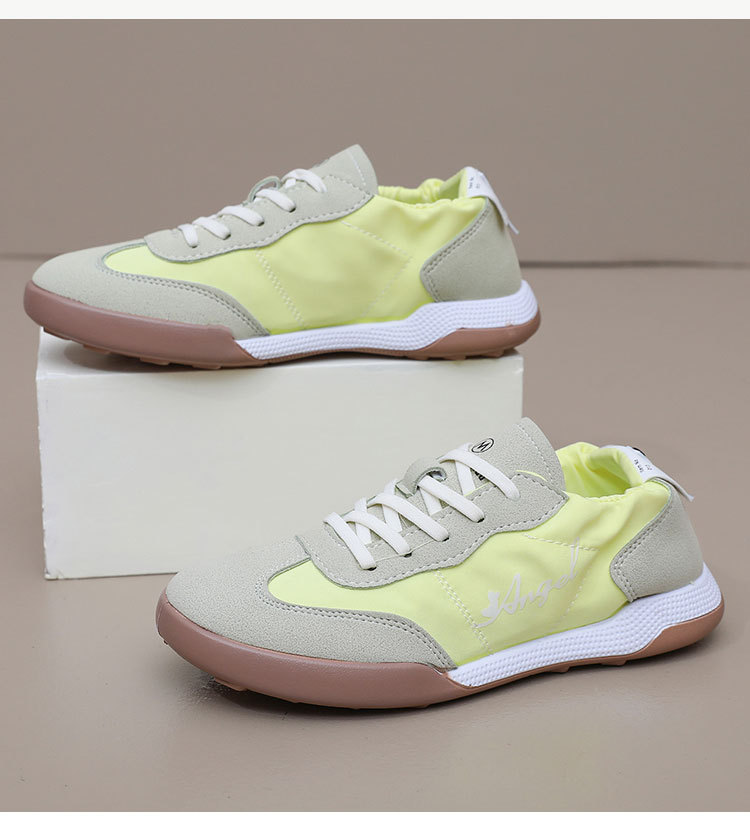 ins韩新款阿甘鞋女2024春夏学生运动跑步鞋休闲鞋松紧拼接休闲鞋详情16