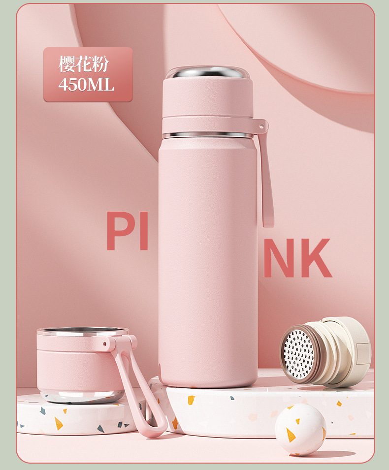 316 stainless steel insulated cup, tea and water separation, large-capacity student water cup, high appearance level, tea brewing cup, gift engraving pic 29