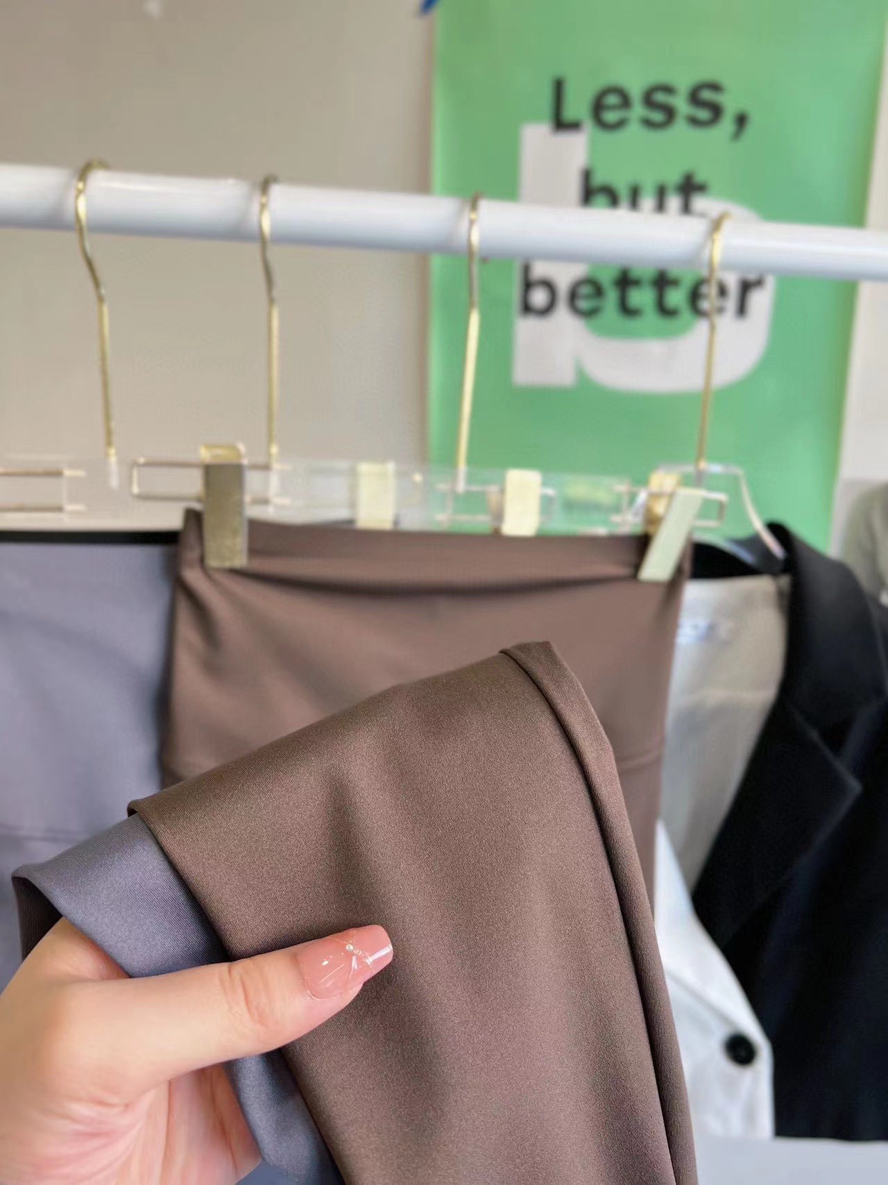 Al por mayor primavera otoño nuevo nueve puntos pantalones de barbie finos solo sin bola para las mujeres leggings pantalones de tiburón slim cintura alta retráctil abdomen pic 13