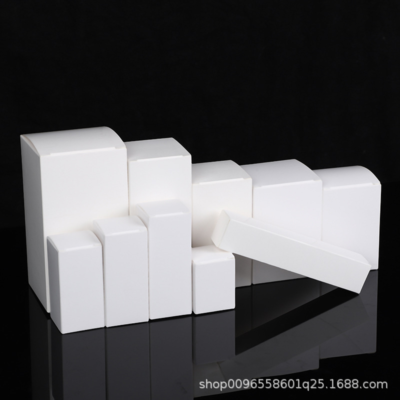 Wholesale of small white boxes in stock, thickened white folding white cardboard boxes, cosmetic packaging boxes, color boxes, long and small quantities pic 7