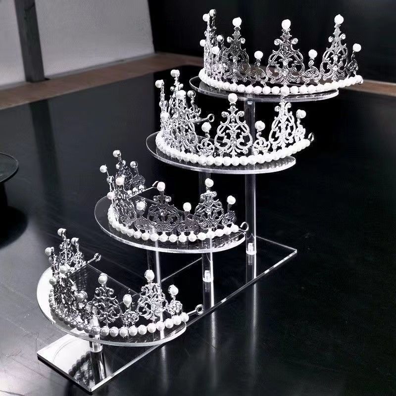 透明亚克力手办架多层方形化妆品香水公仔古玩展示首饰摆件展架详情24