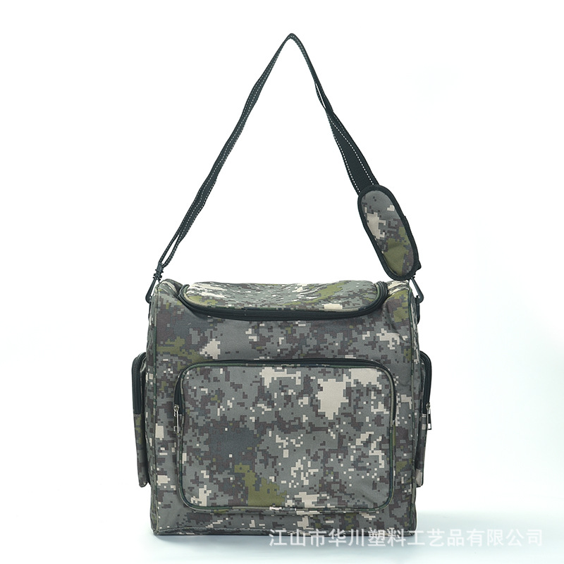 Insulated lunch bag, waterproof and cold-proof, outdoor portable Oxford fabric, new picnic bag, ice bag, foreign trade camouflage lunch bag, insulated meal bag, red wine insulated bag, camping box, ice bag, insulated bag pic 9