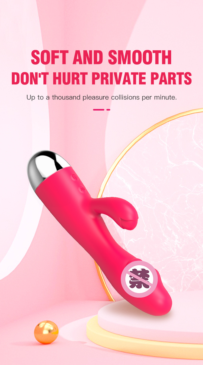 成人情趣用品硅胶充电双头震动棒女用自慰按摩器外贸详情6