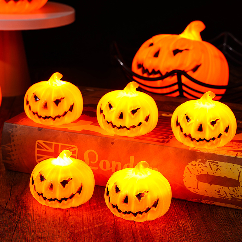 New Halloween decorative pumpkin lanterns, party atmosphere decoration LED pumpkin lanterns, Halloween carnival party decorative lights pic 5
