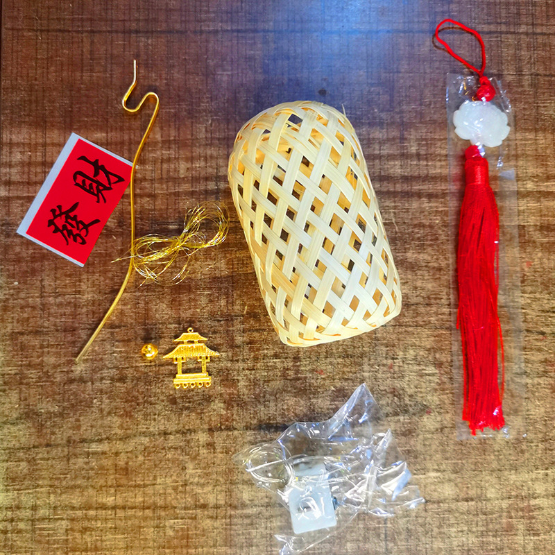 竹编兔子小灯笼中秋节儿童手提发光迷你灯笼DIY材料包手工制作灯详情3
