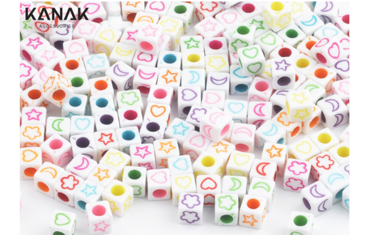 压克力字母珠DIY儿童串珠方块饰品配件散珠方形珠手钥匙链辅料详情13