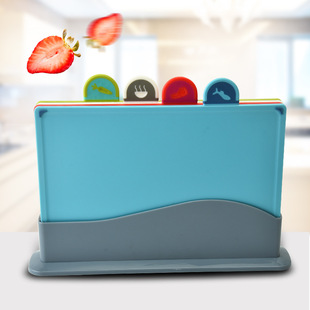 厂家批发 PP塑料分类菜板 多用途砧板 厨房切肉板 家用四件套案板详情2