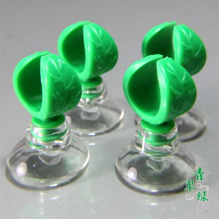 The fish tank and aquarium use leaf-shaped water pipe clamps to fix the filter bucket, flexible hose, heating rod, and feeding pipe for water inlet and outlet, etc pic 2