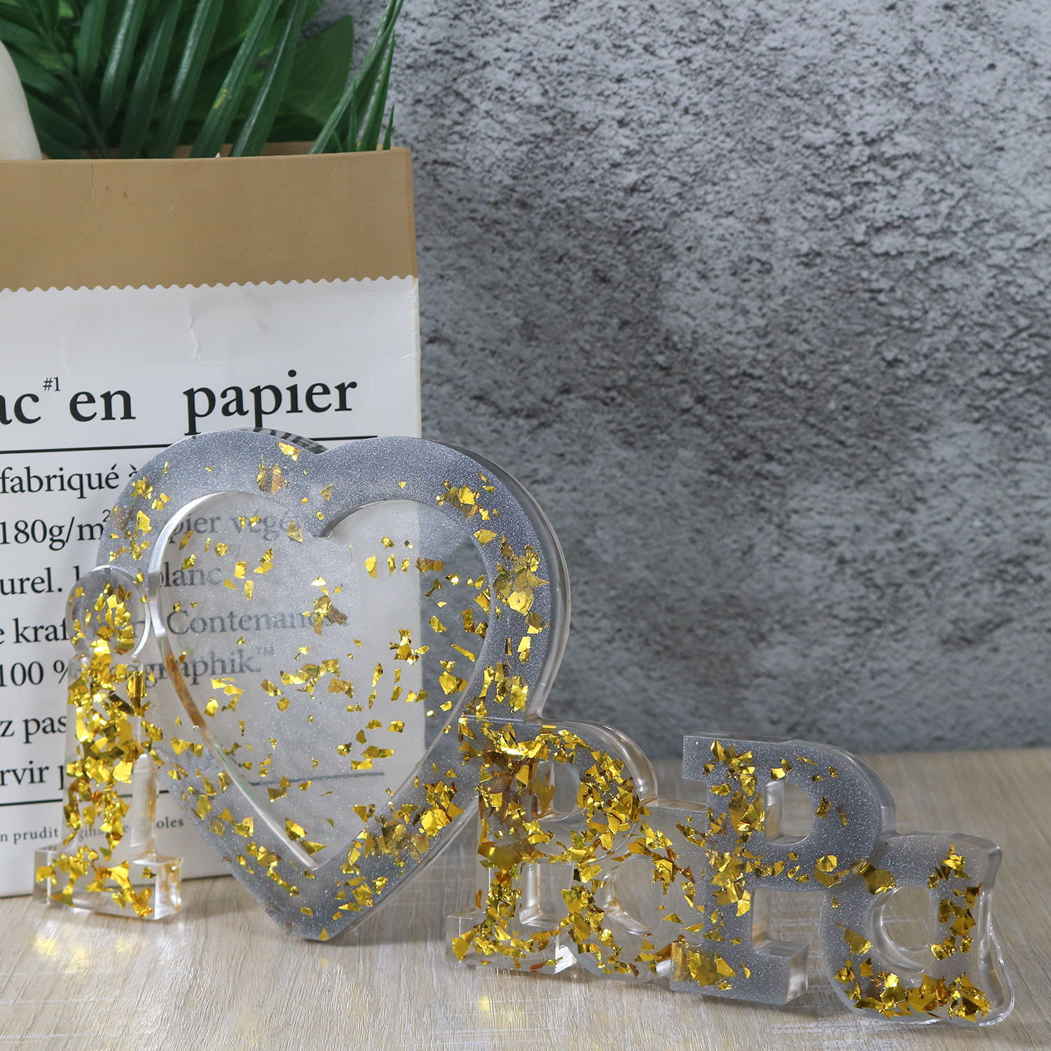 diy滴胶模具家庭成员family立体相框硅胶模具跨境专供详情7