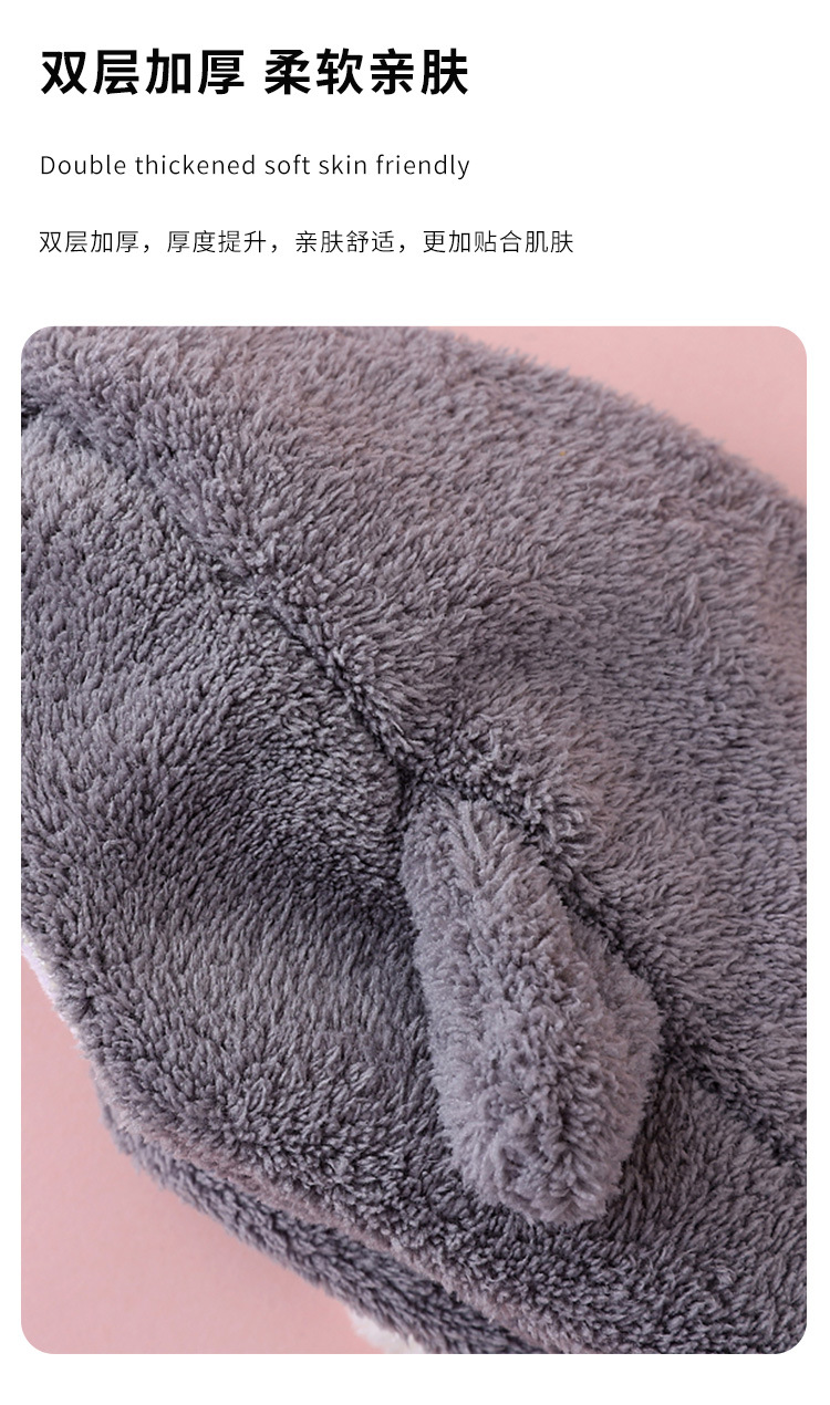 Coral fleece toalla de limpieza creativa toalla absorbente colgante toalla de limpieza para niños toalla de limpieza cute toalla de limpieza pic 6