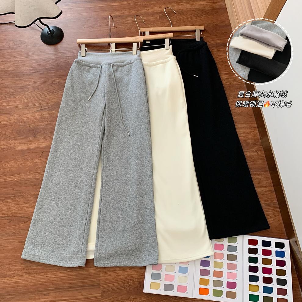 【 Winter Life-saving Pants 】 Fleece sweatpants for women, loose straight-leg wide-leg casual pants, 2024 pic 5