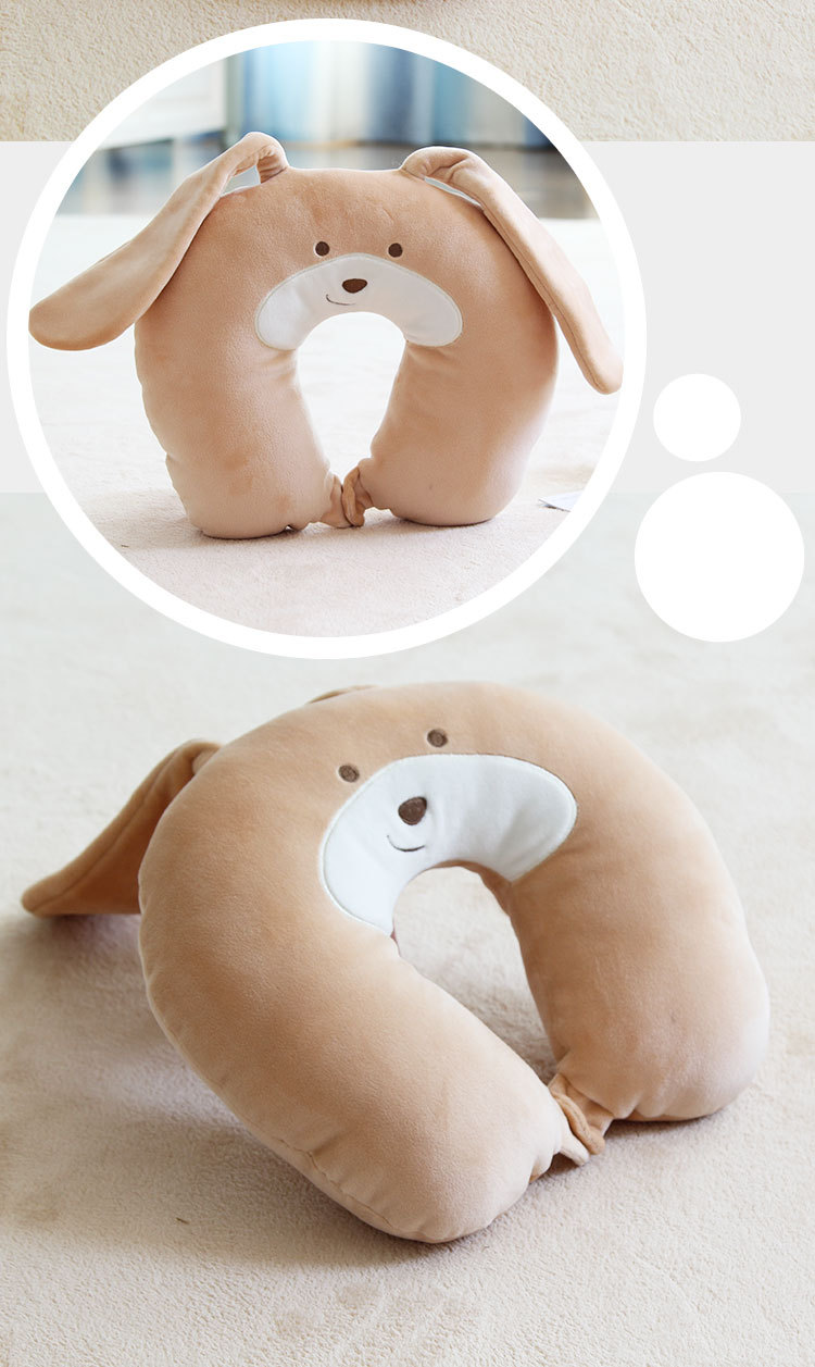 Cute cartoon U-shaped neck pillow, student napping neck support pillow, car and plane travel memory foam headrest wholesale pic 22