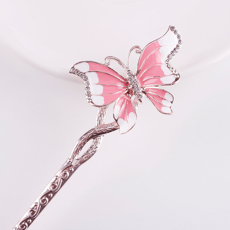 New floral tassel step hairpins, retro and elegant style hair hairpins, ancient-style Hanfu cheongsam hair accessories for women wholesale pic 16