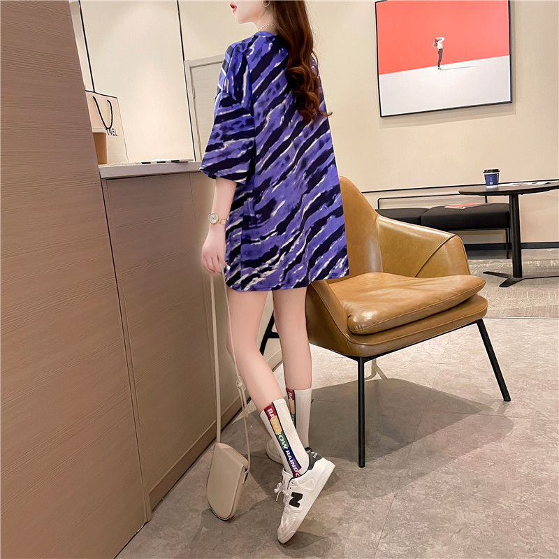 2021 New Instagram-popular short-sleeved T-shirt women's Spring and summer trendy couple's wear, plus-size loose top pic 16