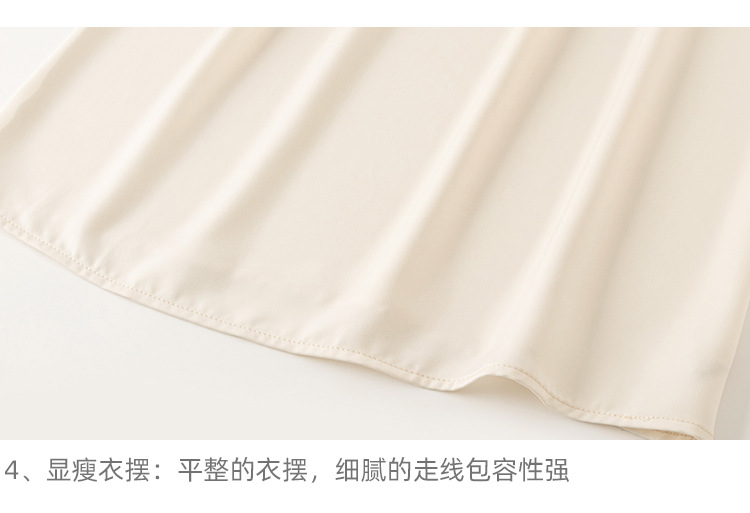 衬衫女2024秋季新款时尚气质韩版V领波点蝴蝶结系带减龄长袖上衣详情11